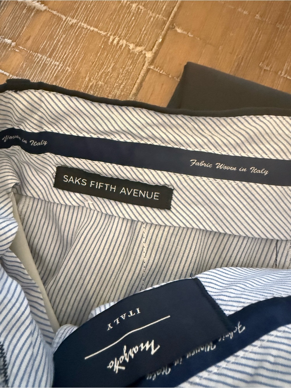 Saks Fifth Avenue Black Men's Dress Pants - Picture 4 of 5